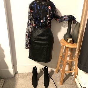 Floral Mesh Top Plus Size 2x